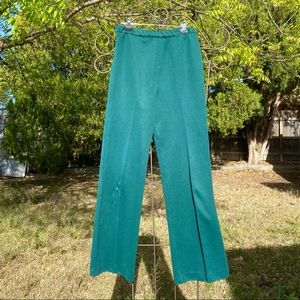 ❗️FREE❗️as is 70’s unisex forest green trousers